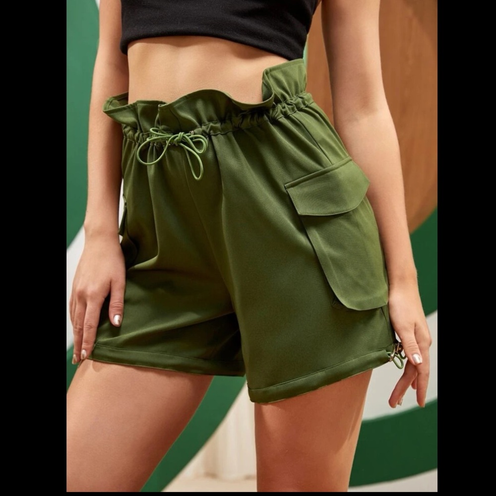 🔥 Kimble Drawstring Paperbag Shorts - Picture 4 of 5